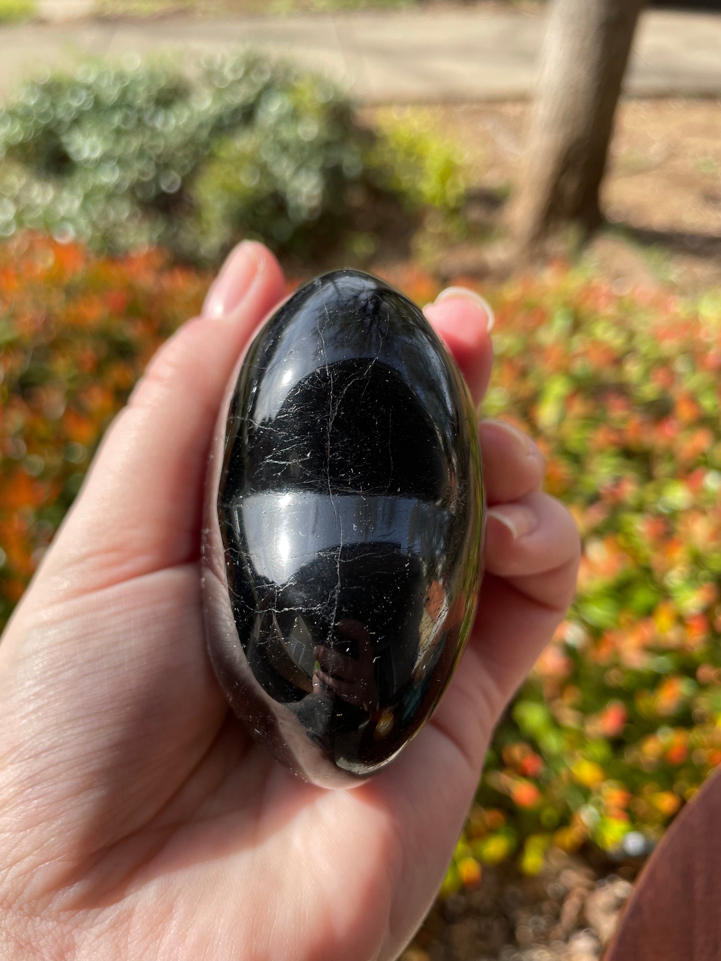 Large Black Tourmaline Crystal Heart