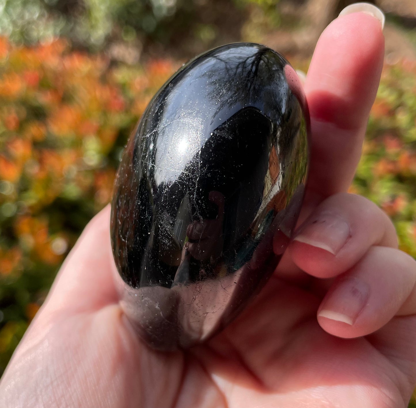 Large Black Tourmaline Crystal Heart