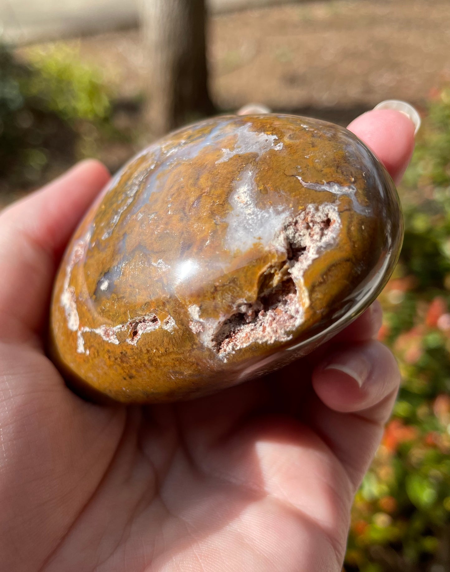 Large Ocean Jasper Crystal Heart