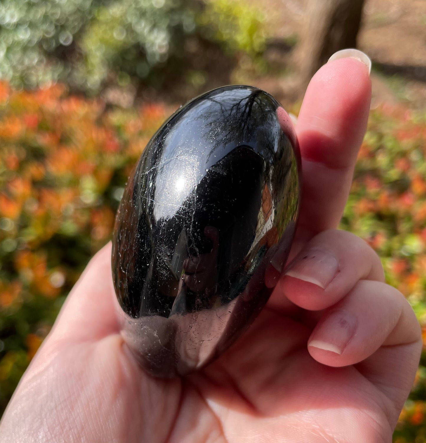 Large Black Tourmaline Crystal Heart