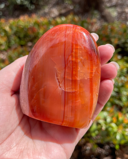 Carnelian Crystal Self Standing Free Form