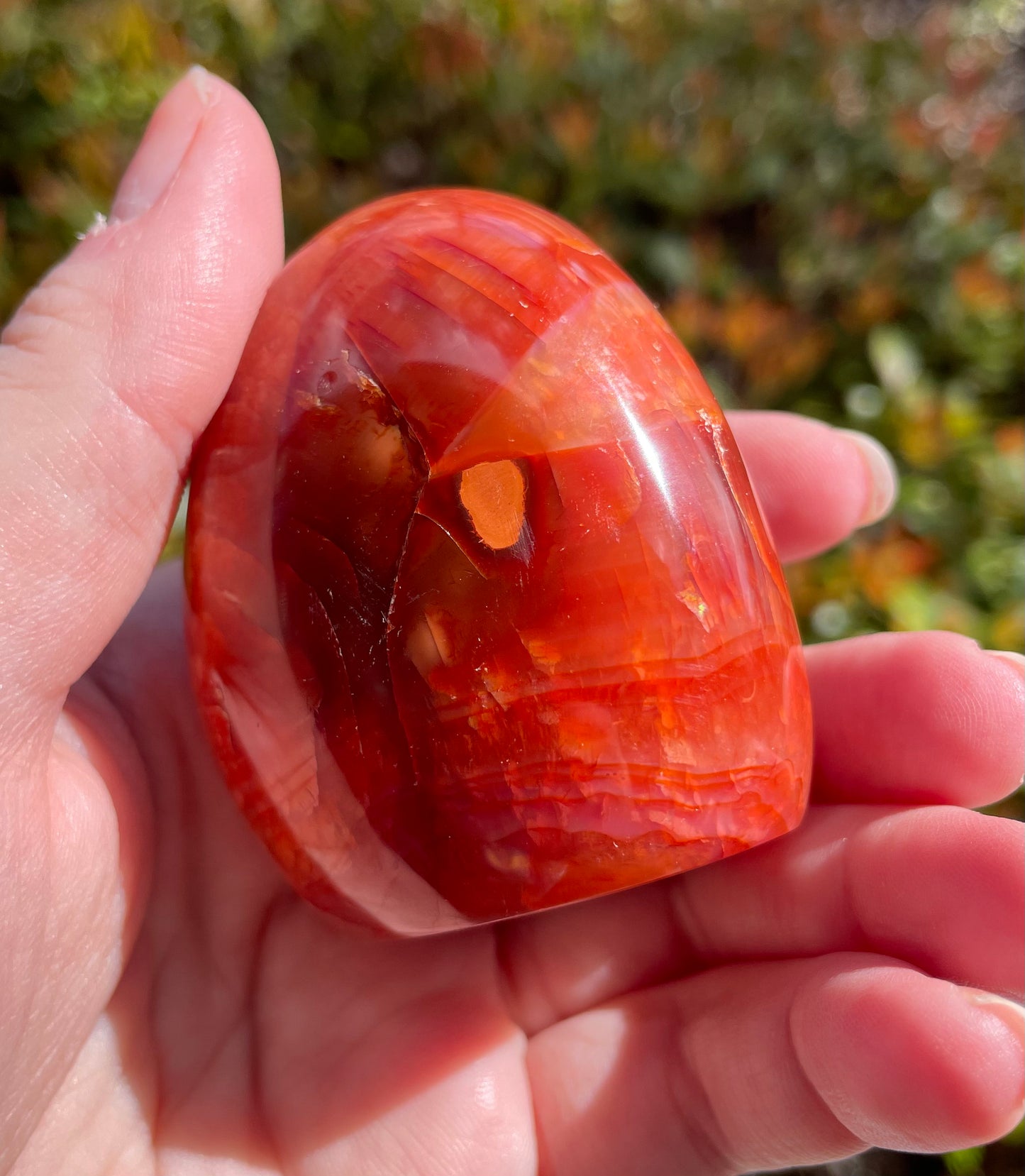 Carnelian Crystal Self Standing Free Form