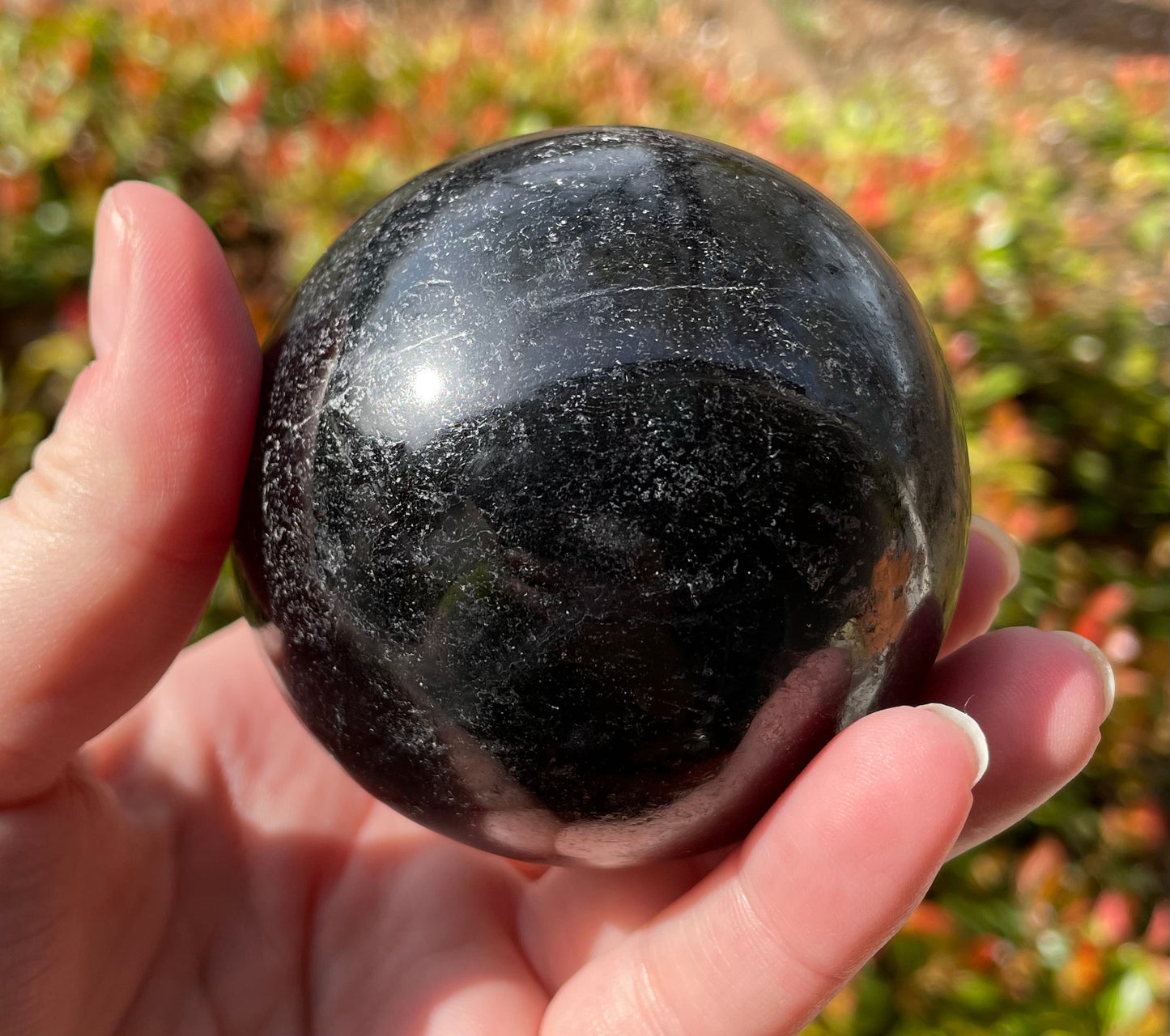 Black Tourmaline Crystal Sphere