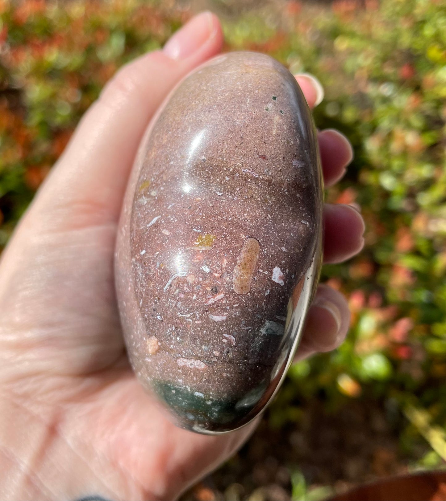 Large Ocean Jasper Crystal Heart