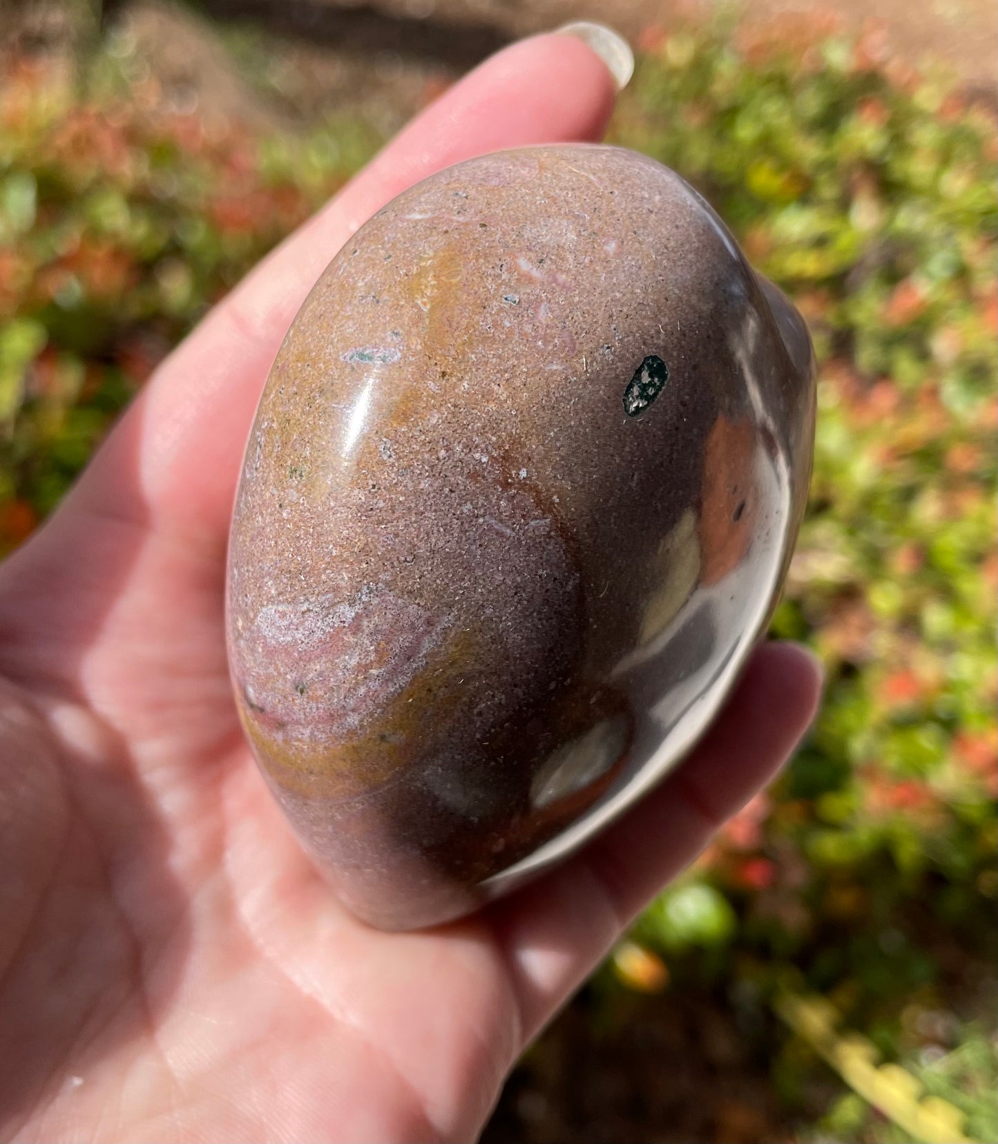 Large Ocean Jasper Crystal Heart