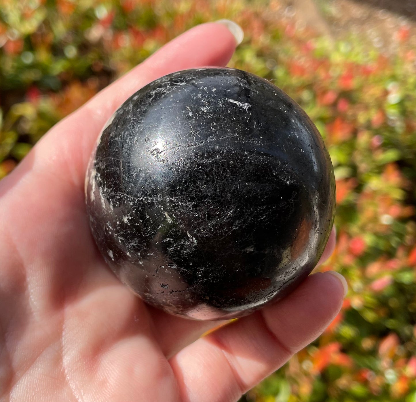 Black Tourmaline Crystal Sphere