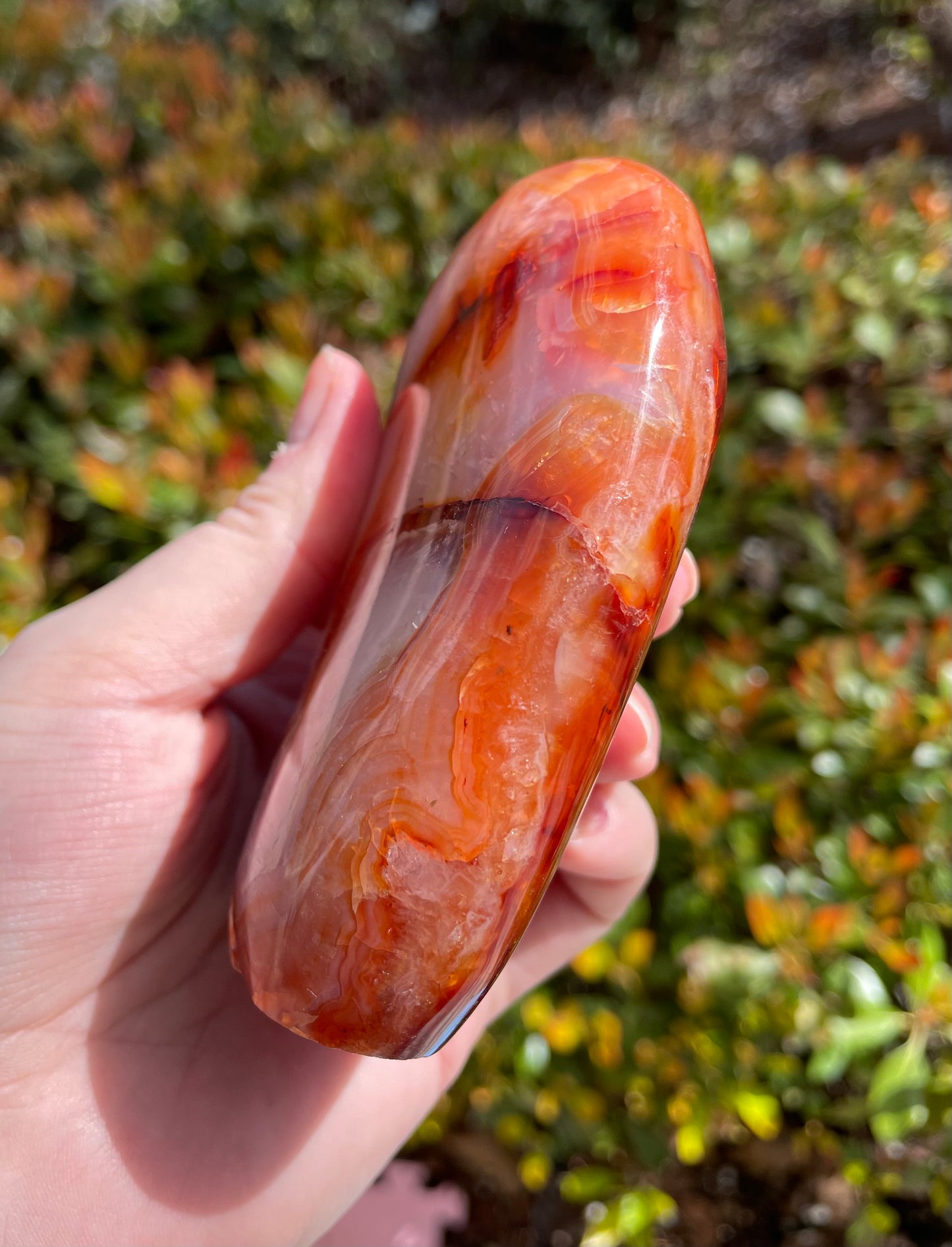 Carnelian Crystal Self Standing Free Form