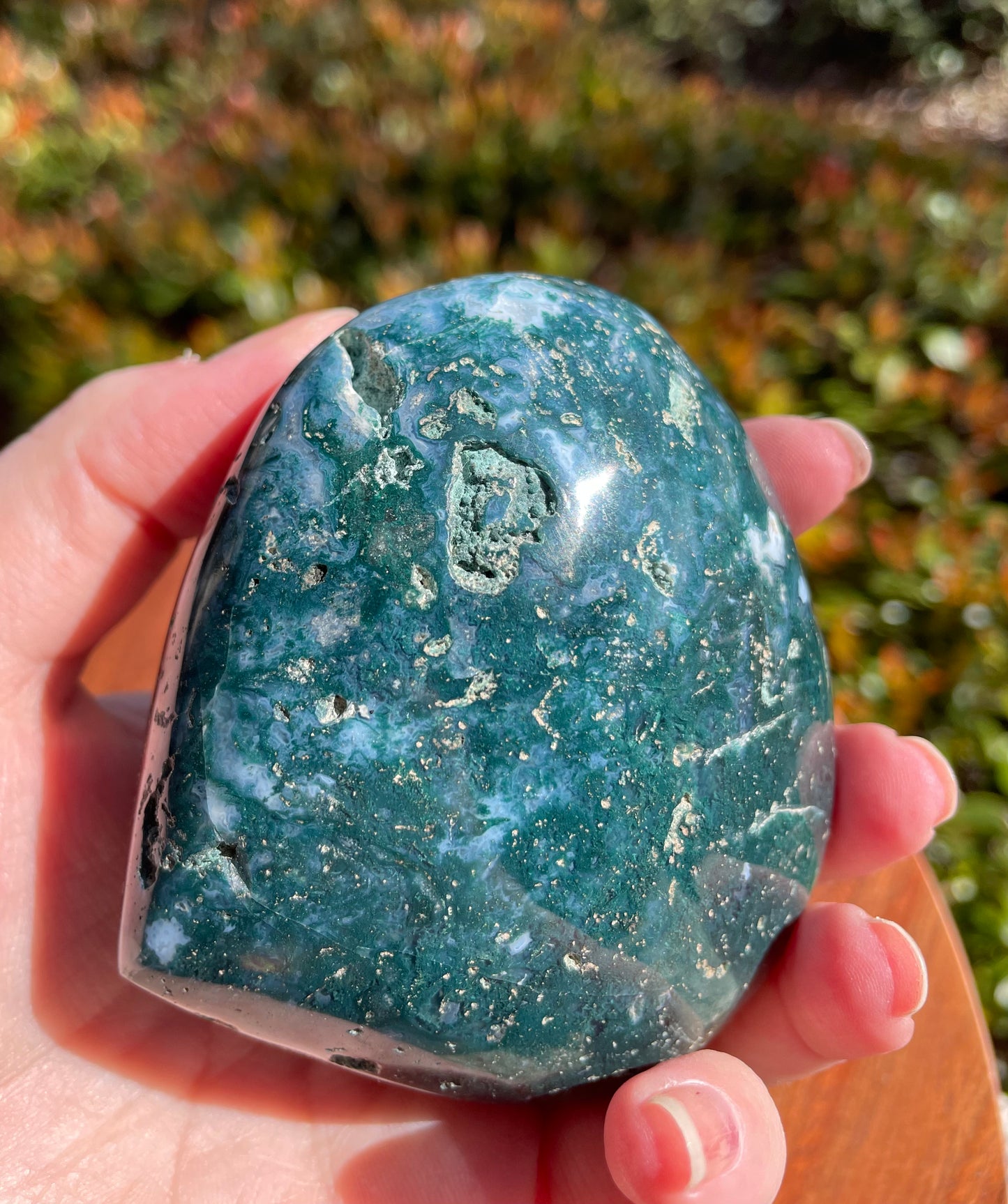 Large Ocean Jasper Crystal Heart