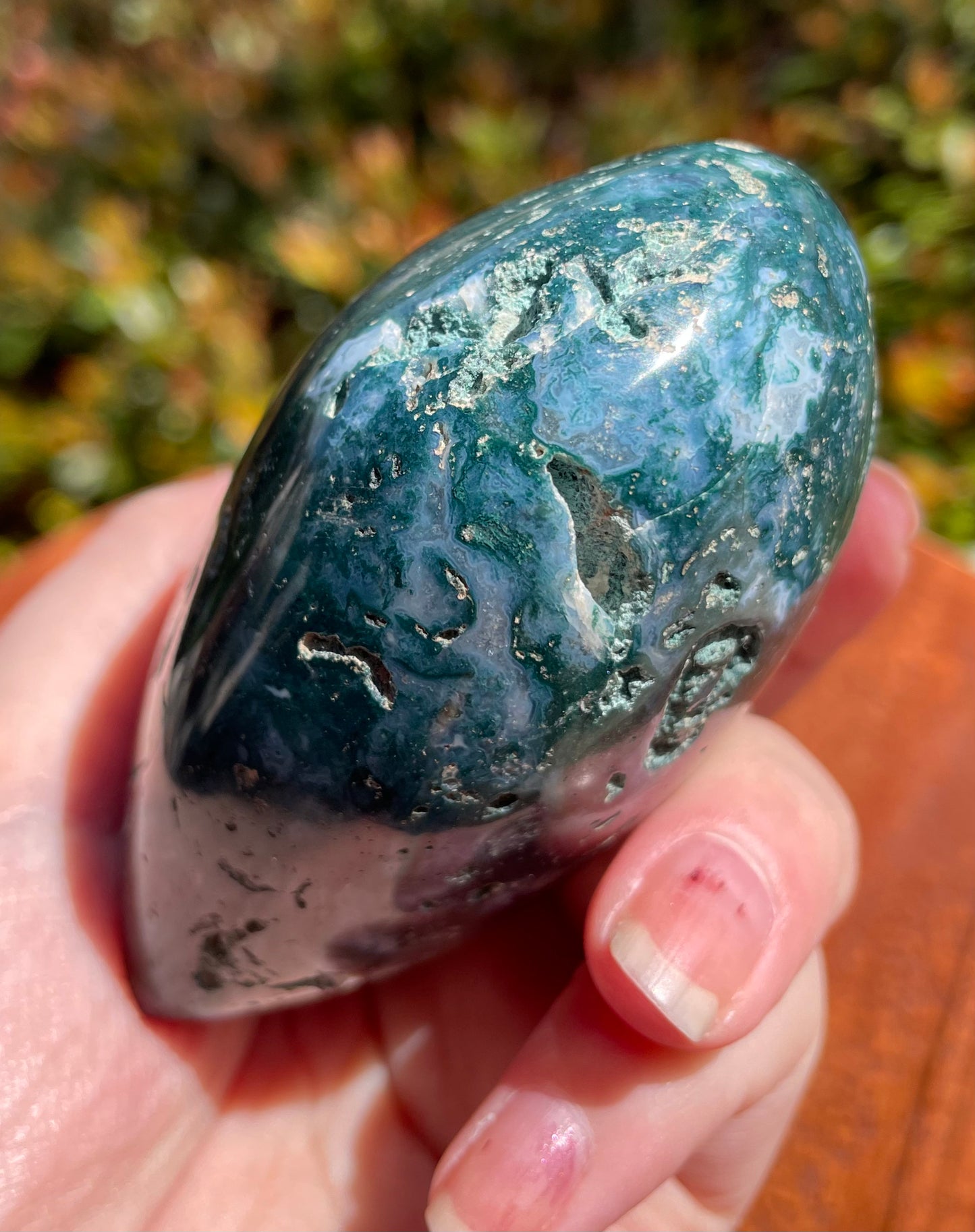 Large Ocean Jasper Crystal Heart