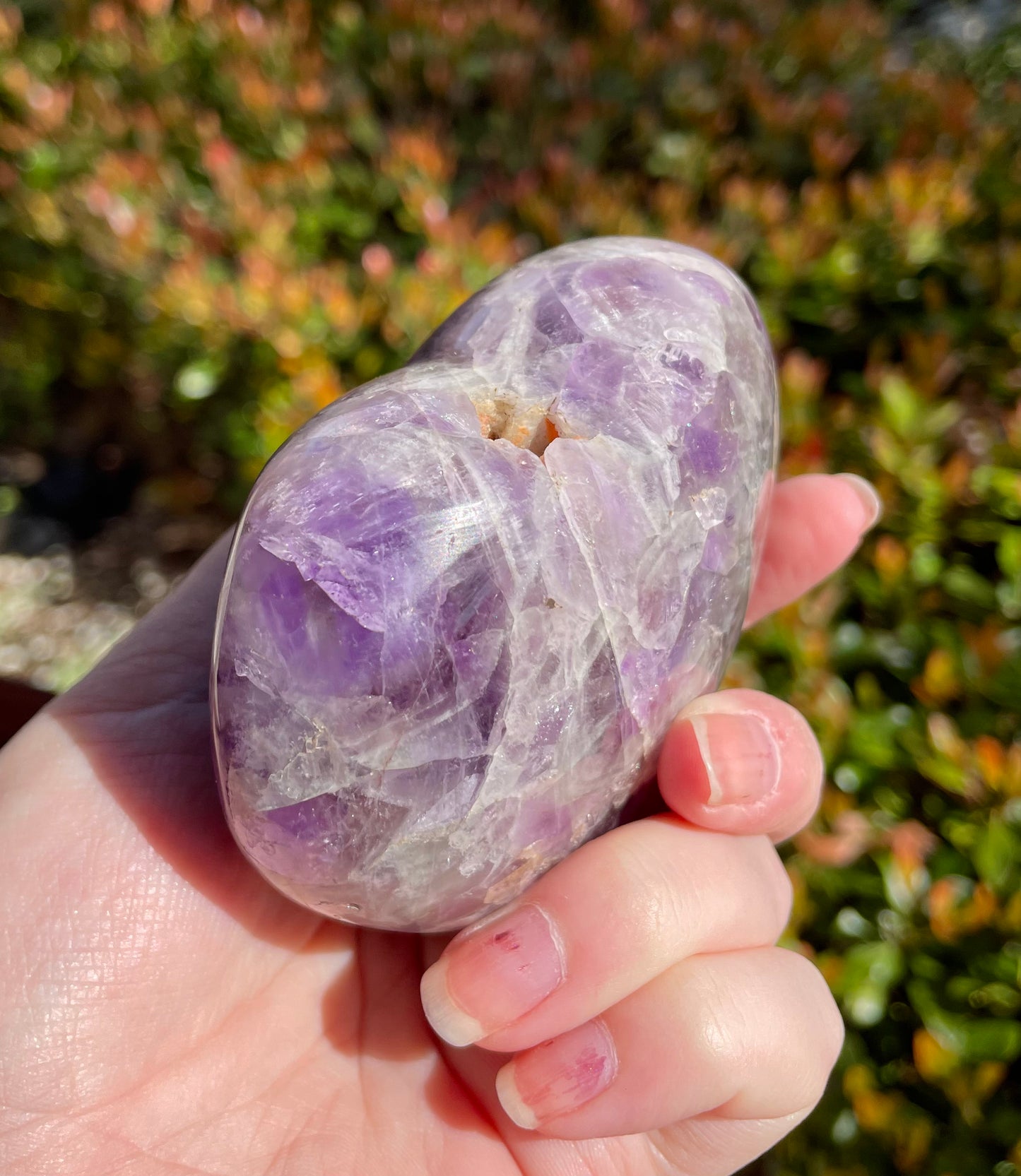 Large Amethyst Crystal Heart