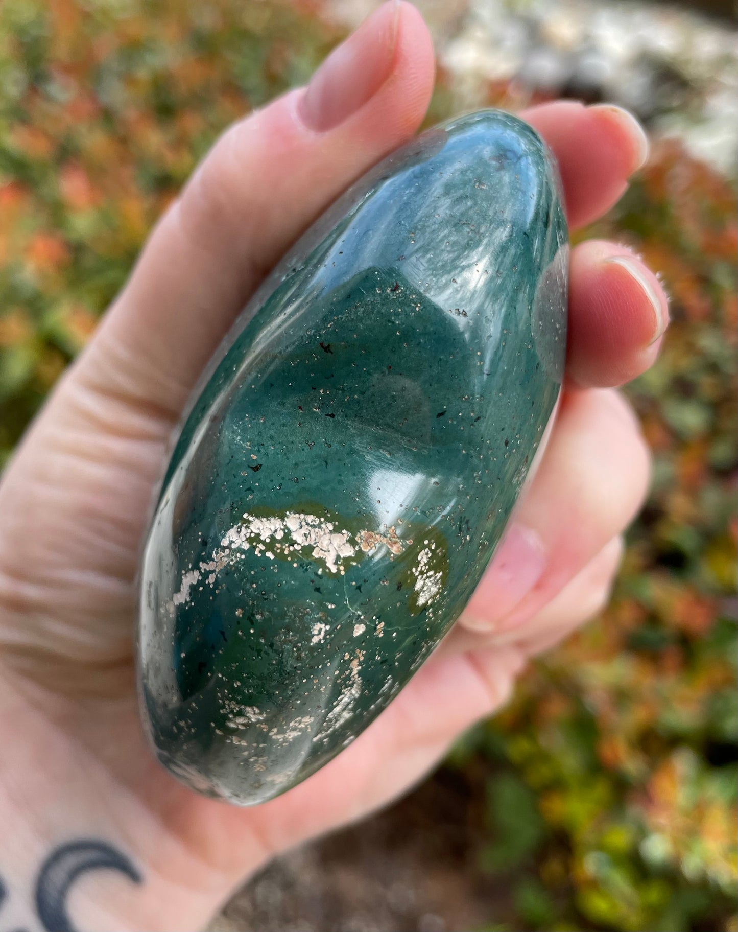 Large Ocean Jasper Crystal Heart