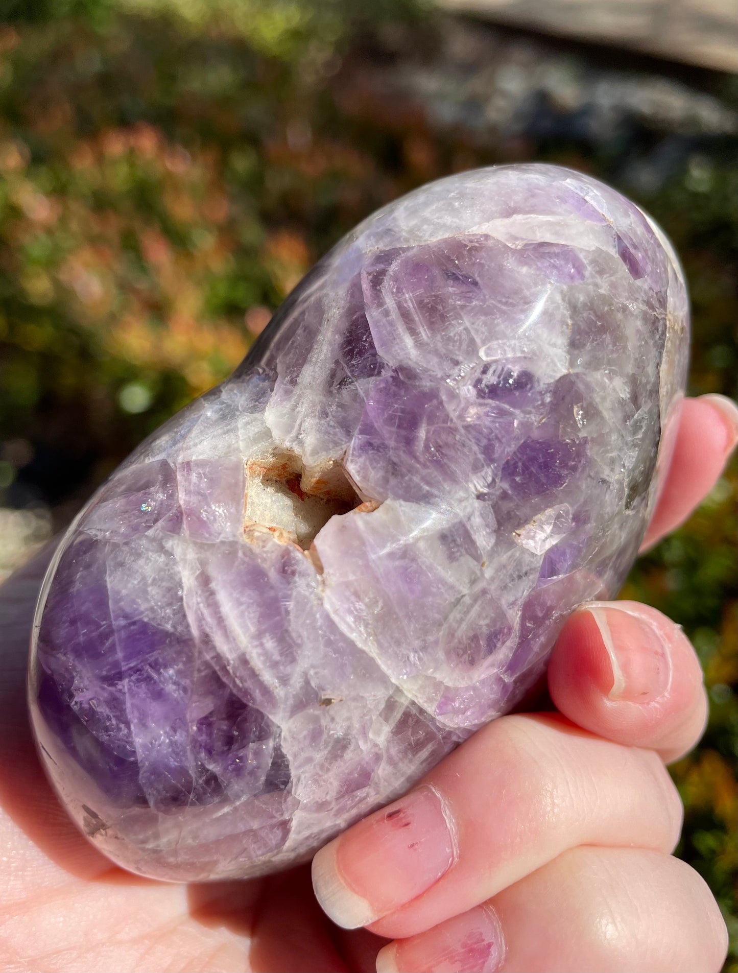 Large Amethyst Crystal Heart