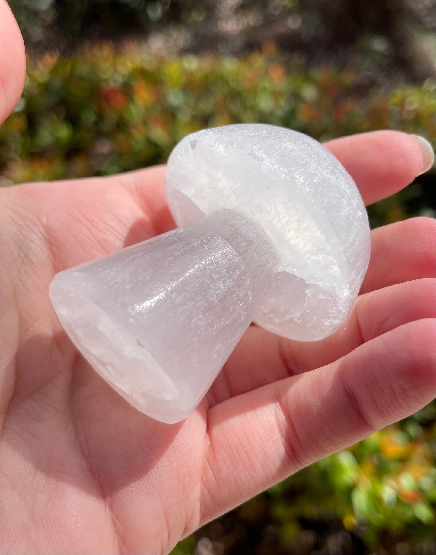 Satin Spar Selenite Crystal Mushrooms