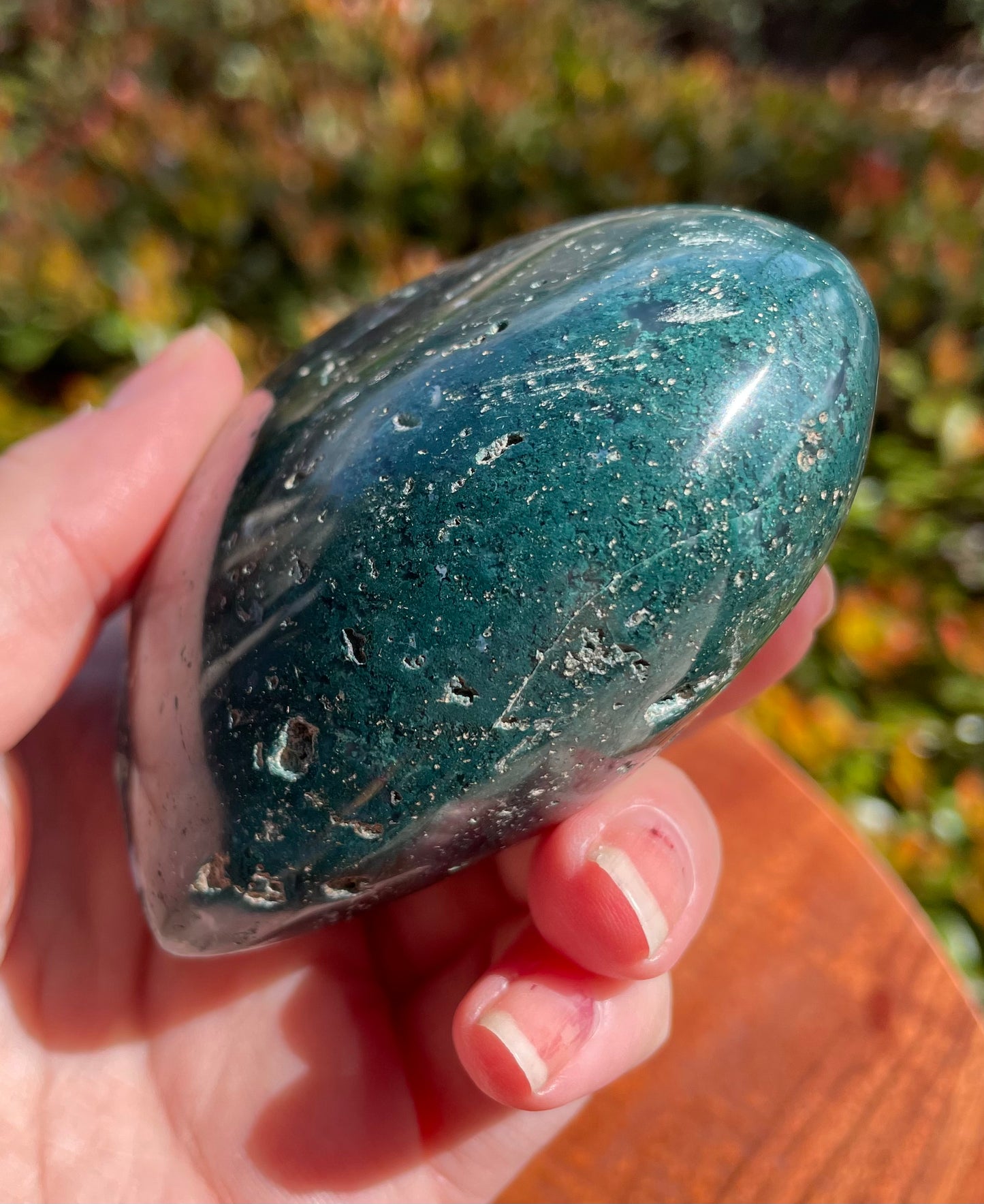 Large Ocean Jasper Crystal Heart