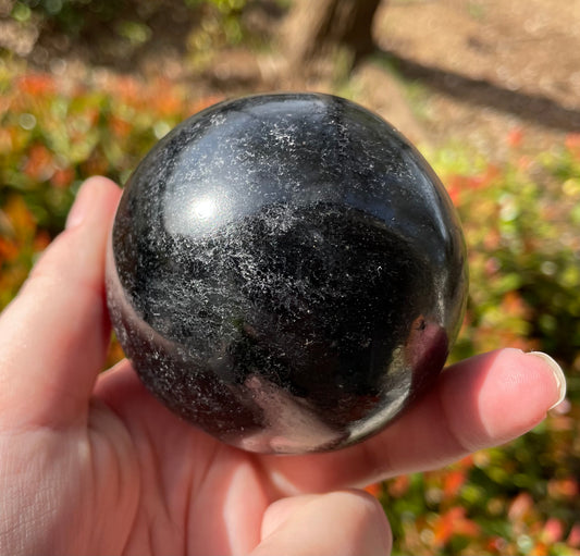 Black Tourmaline Crystal Sphere